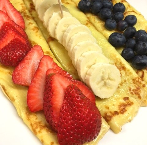 Fresh Fruit Crepes